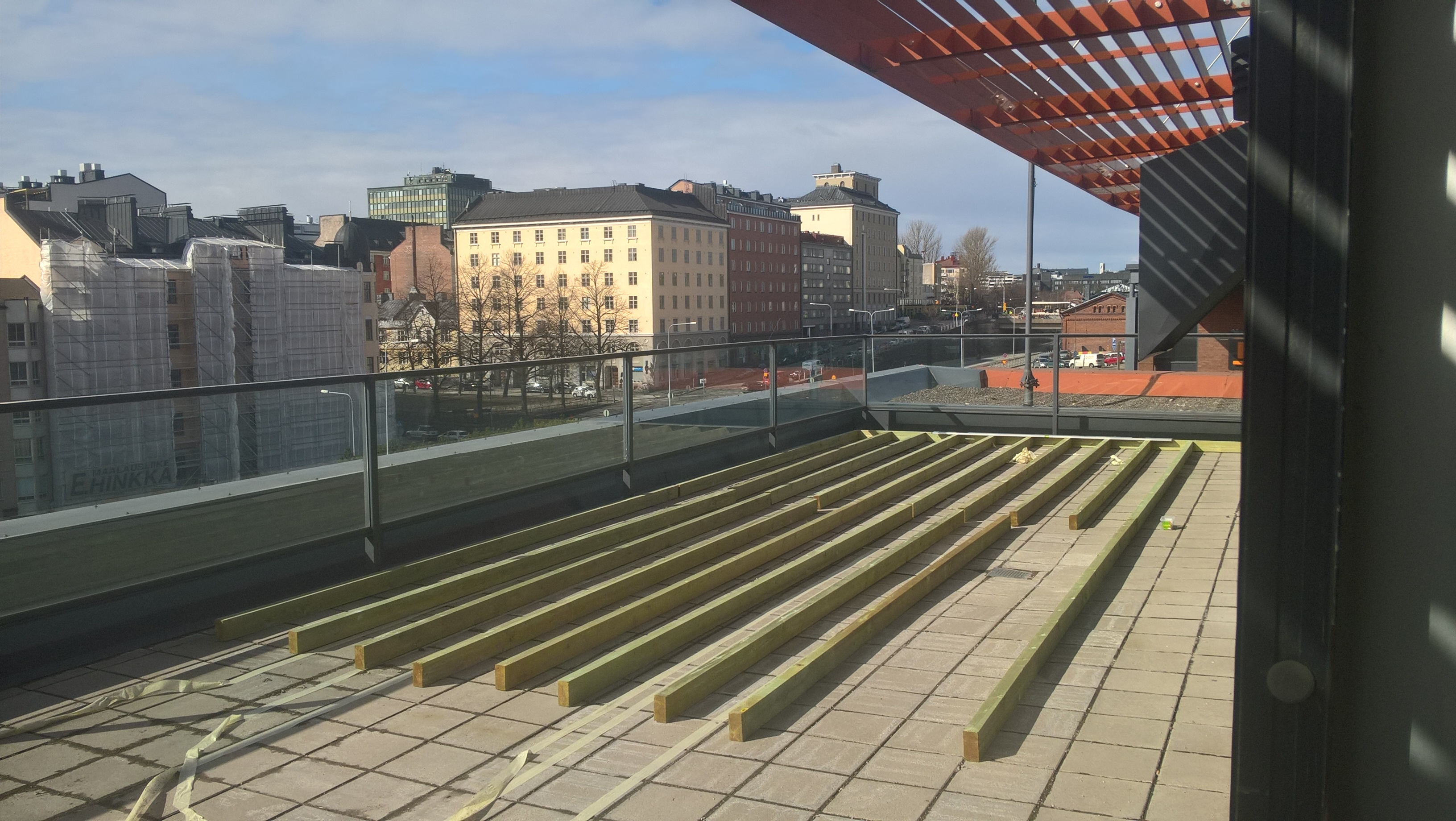 Apetit Oyj kattoterassi, Sörnäinen Helsinki Apetit Oyj kattoterassi, Sörnäinen Helsinki