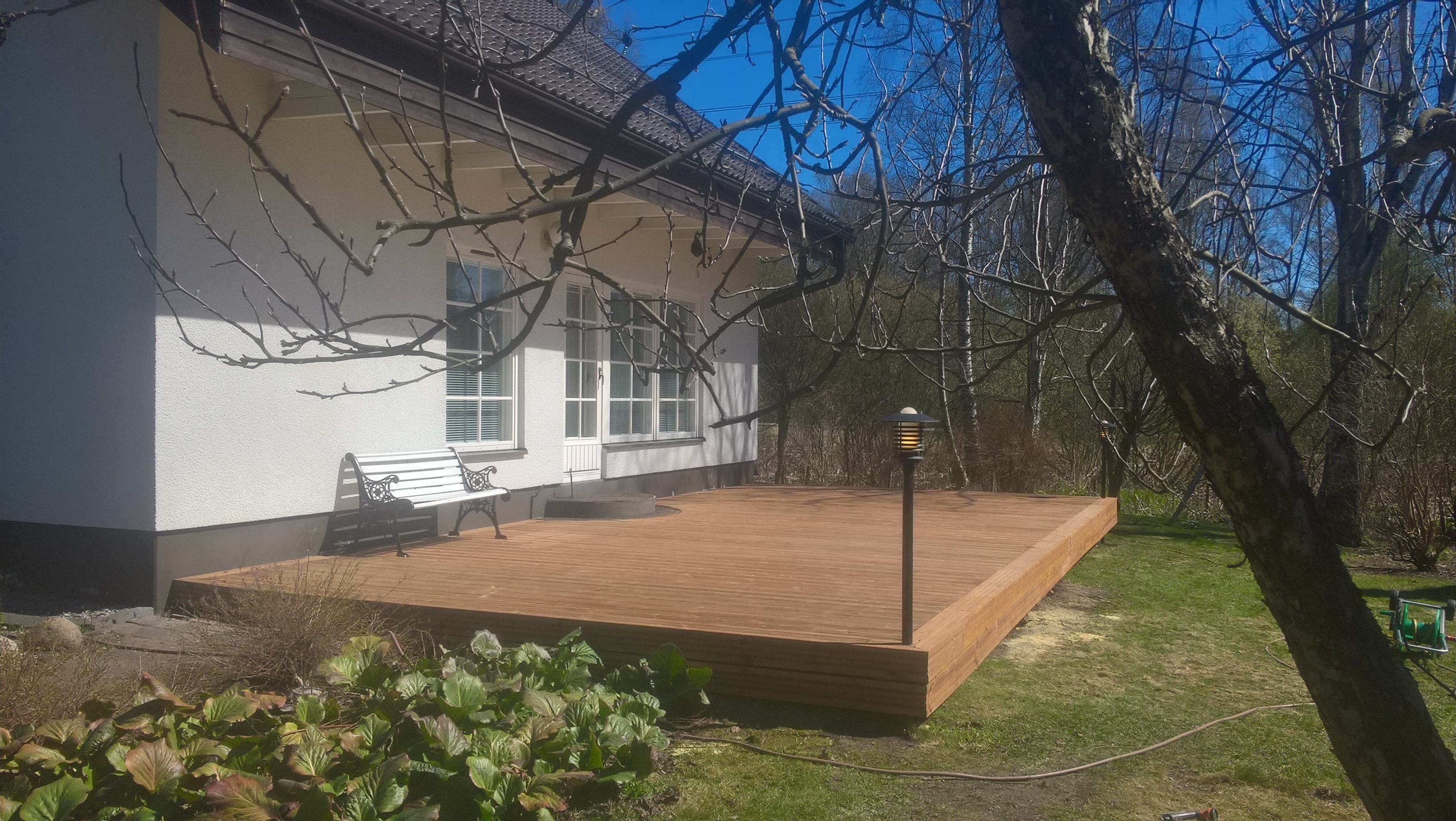50m2 puuterassi 145mm laudasta 50m2 puuterassi 145mm laudasta